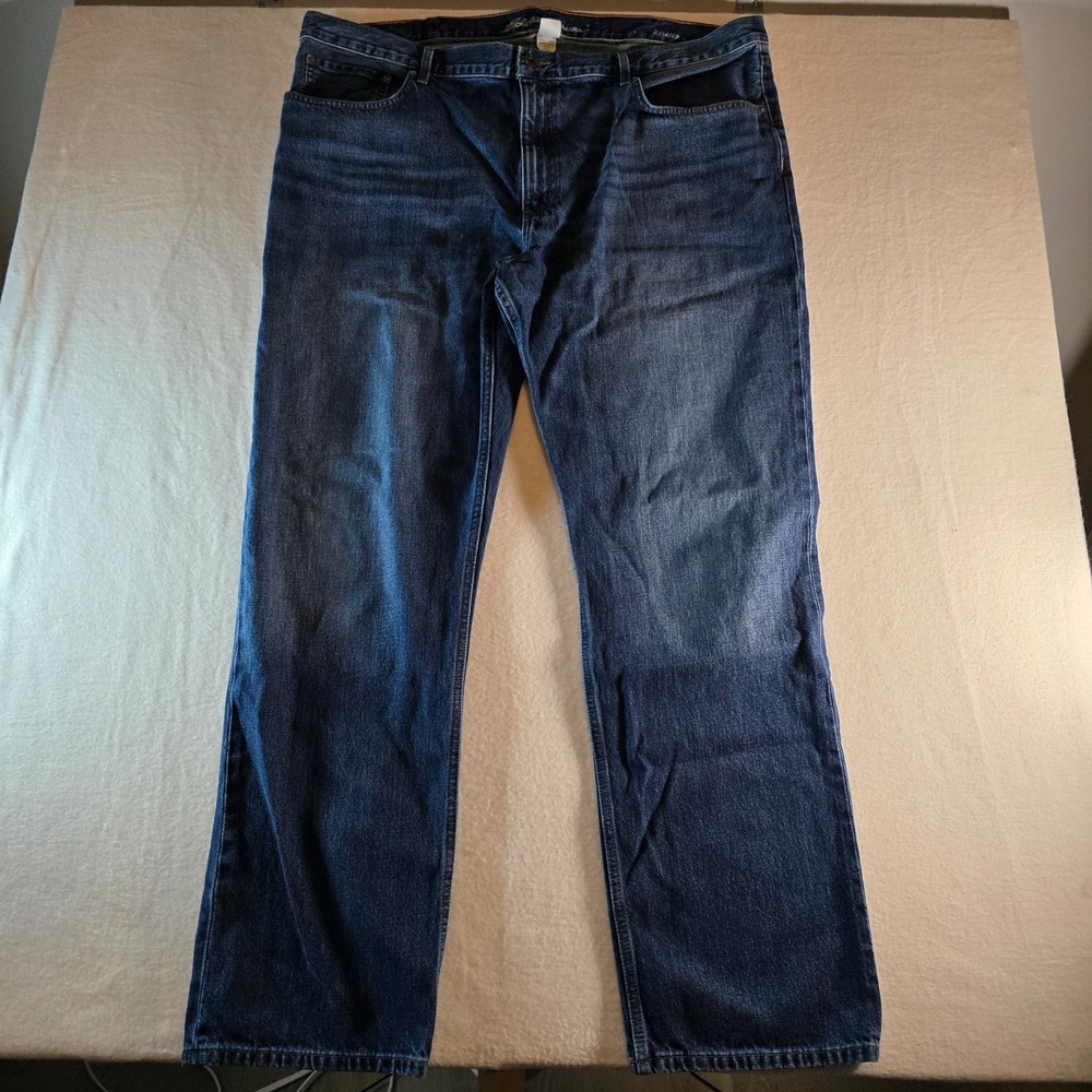 Eddie Bauerโ Relaxed Fit Jeans Mens 44x34 Blue Denim EB2767201-T-FIN